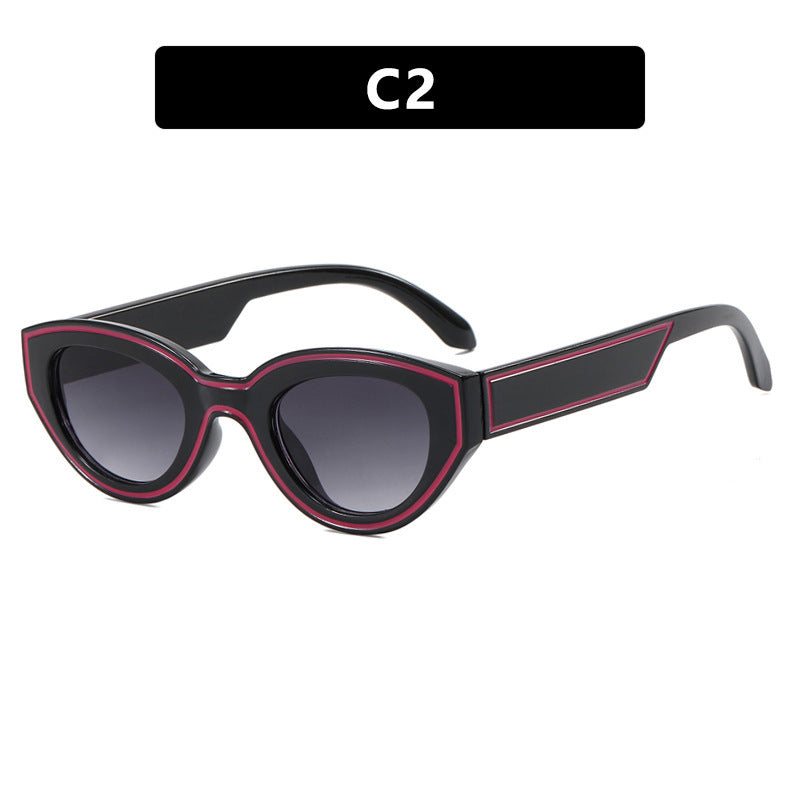 European And American Vintage Sunglasses Personalized Street Shot