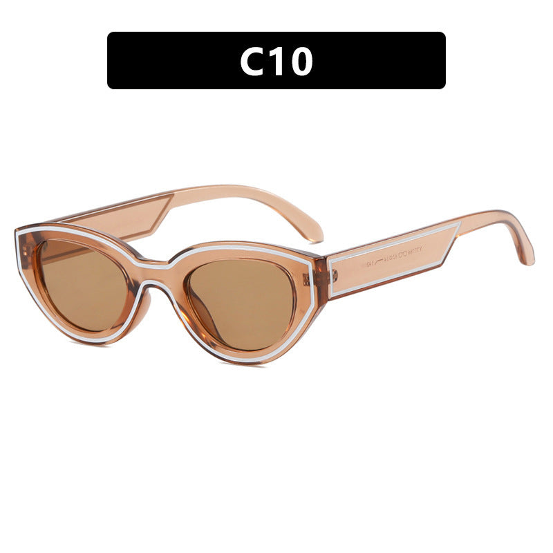 European And American Vintage Sunglasses Personalized Street Shot