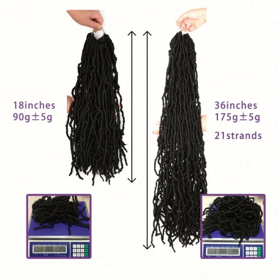 Earthworm Crochet HUMAN HAIR Wig NuLocs Braiding Hair Dreadlocks