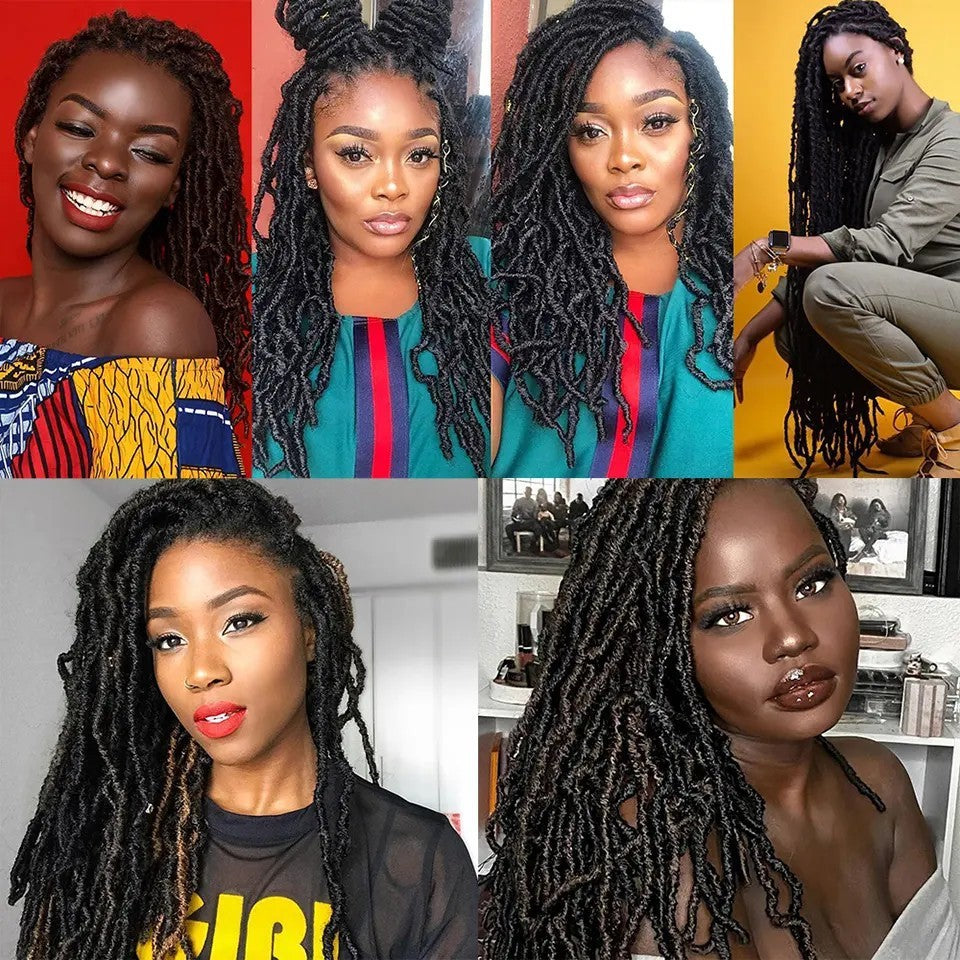Earthworm Crochet  HUMAN HAIR Wig NuLocs Braiding Hair Dreadlocks