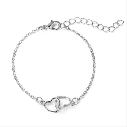 Women's Fashion Alloy Heart Shaped Bracelet