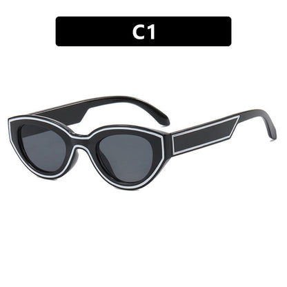 European And American Vintage Sunglasses Personalized Street Shot